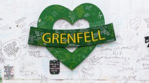 Grenfell green heart memorial